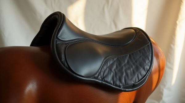 Experience superior comfort with a black dressage saddle pad